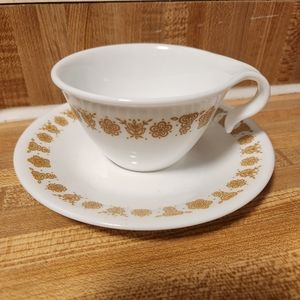 Butterfly Gold (Corelle) by Corning teacup set